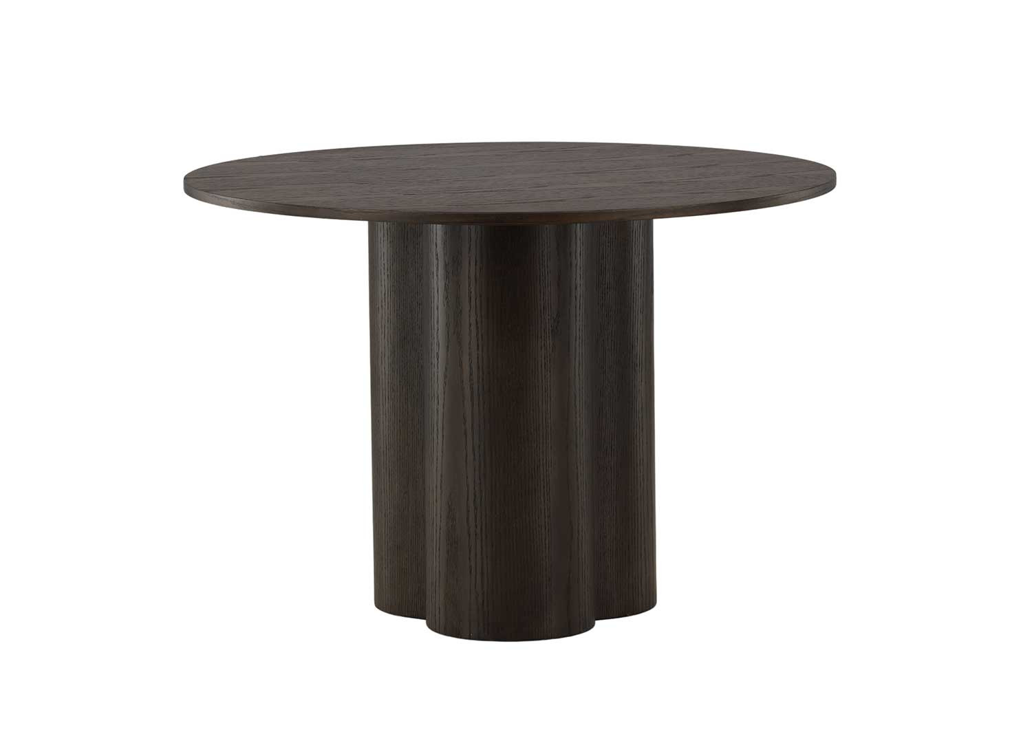 Table ronde en bois 110 cm avec pied central