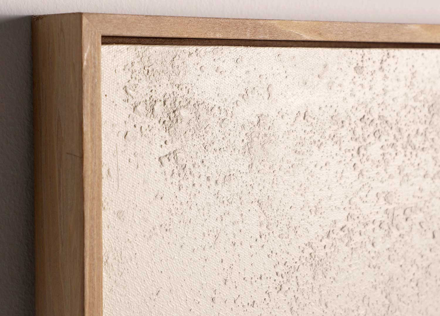 Tableau mural minimaliste blanc cassé 80x100 cm