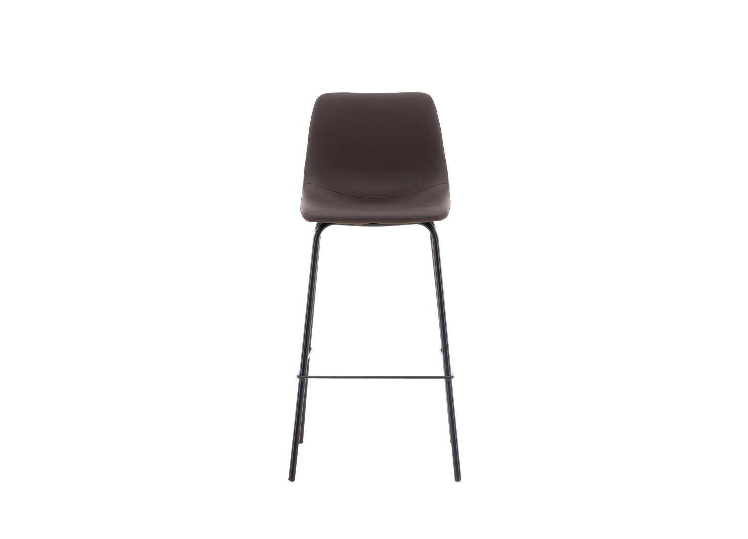 Vue détaillée du tabouret de bar Alexi marron