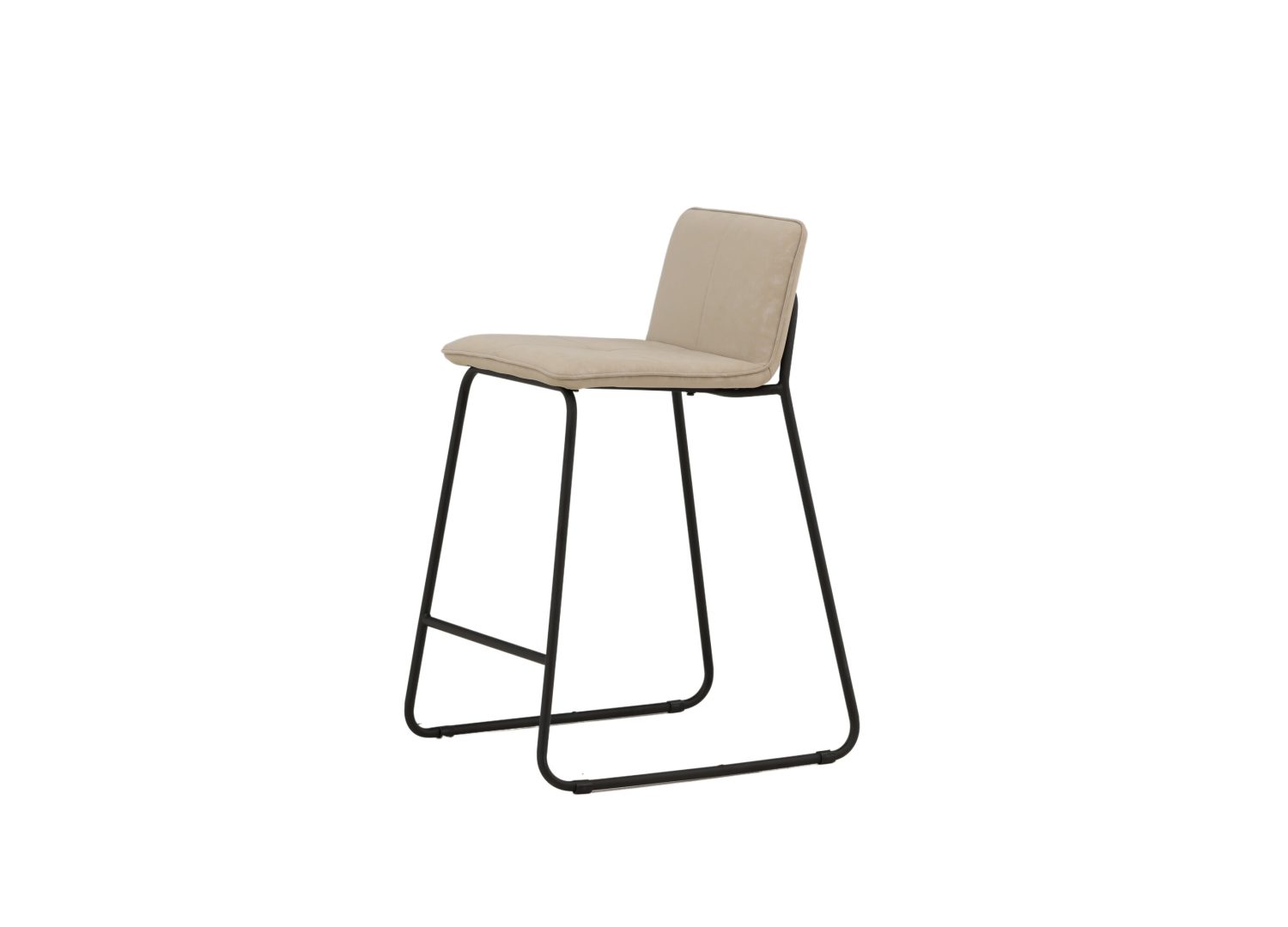 Vue produit du tabouret de bar Bisbee beige
