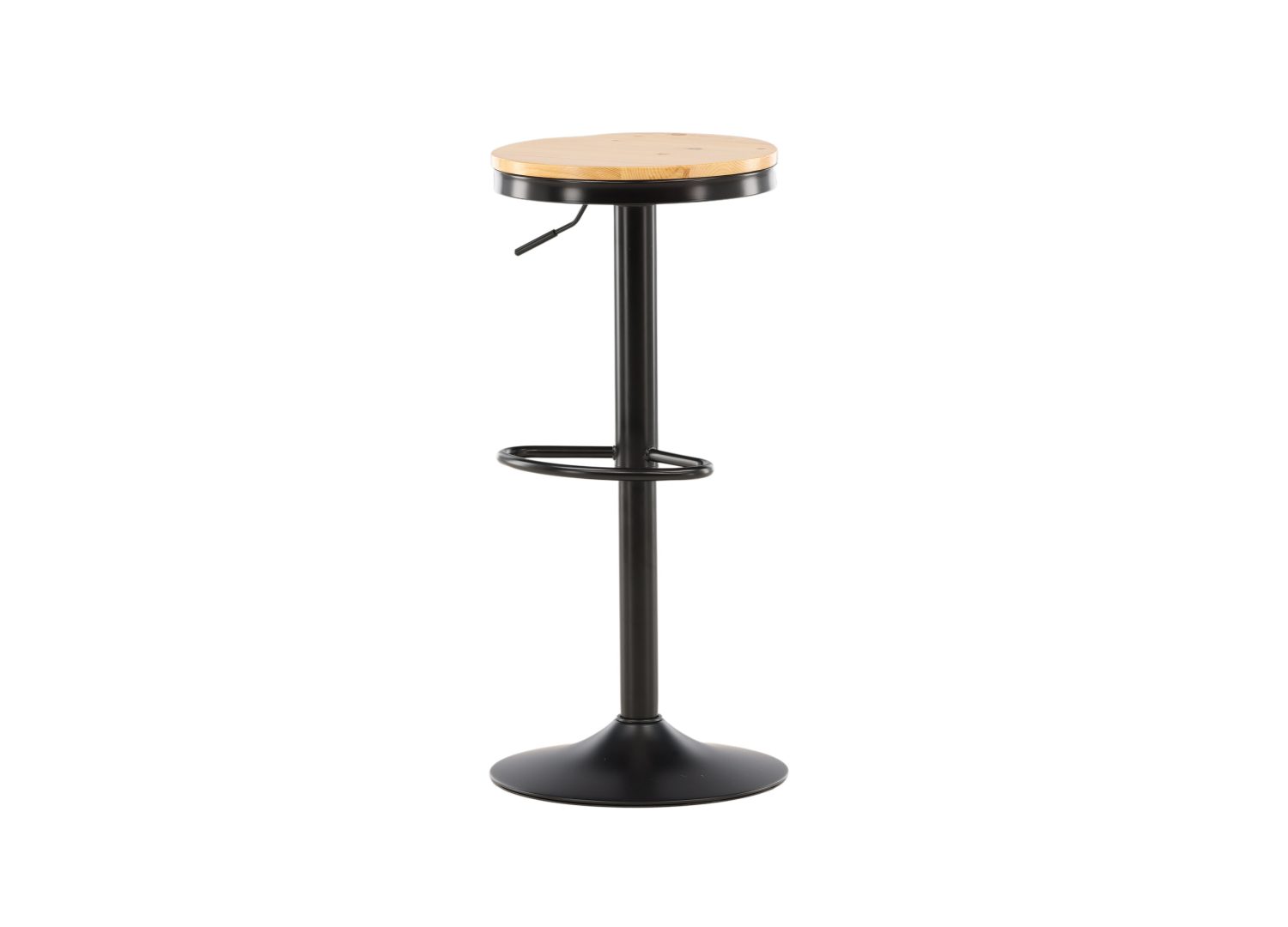 Détail de l'assise du tabouret de bar Conway naturel