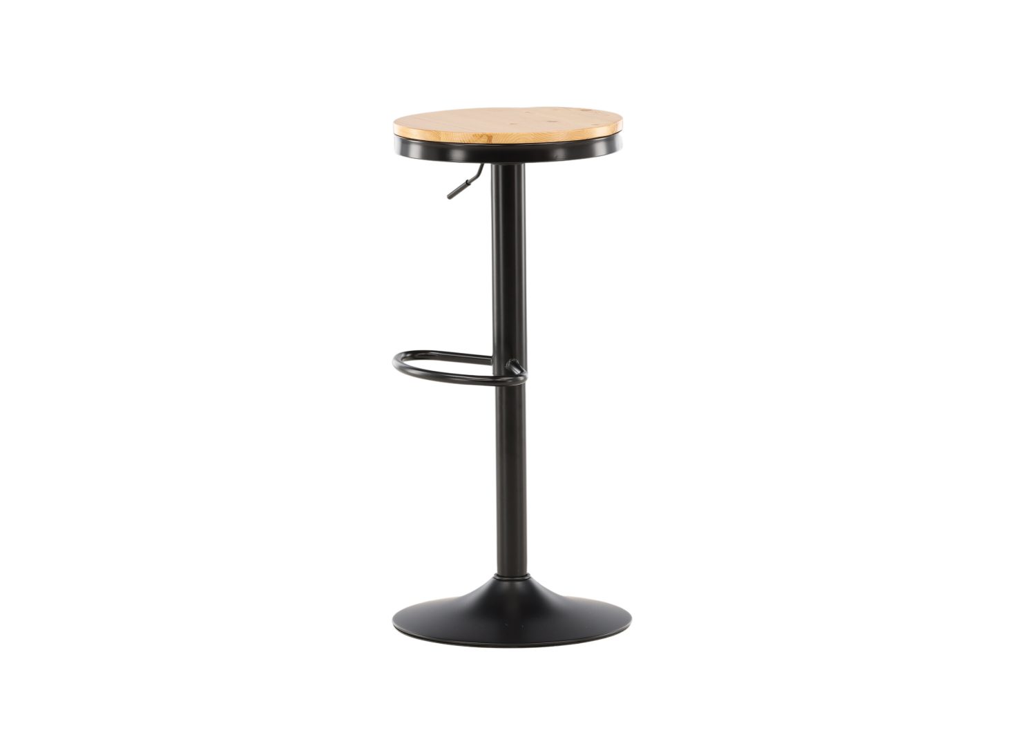 Vue produit du tabouret de bar Conway naturel