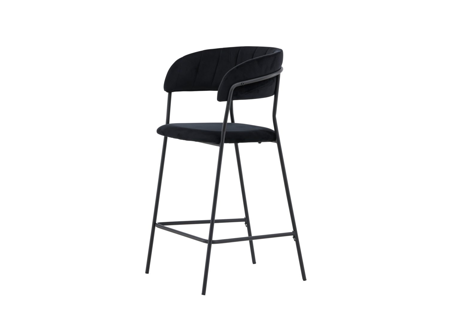 Vue produit du tabouret de bar Lui noir