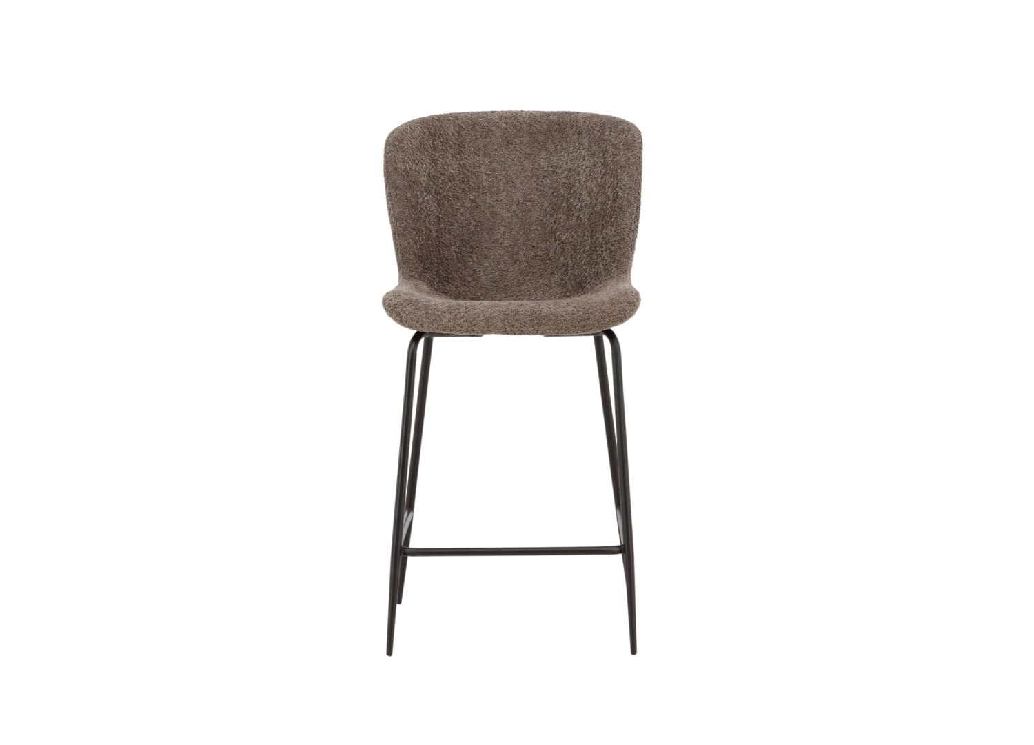 Vue détaillée du tabouret de bar Modesto marron