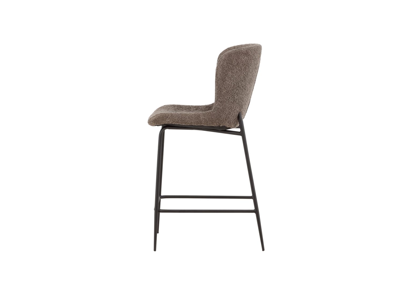 Vue produit du tabouret de bar Modesto marron