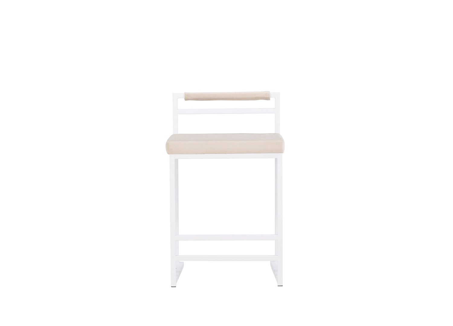 Vue détaillée du tabouret de bar Opelika beige
