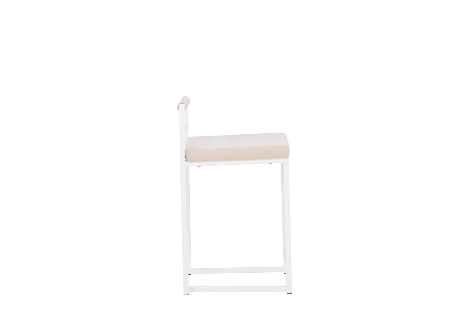 Vue produit du tabouret de bar Opelika beige
