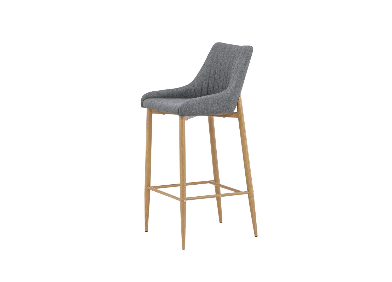 Vue produit du tabouret de bar Plaza gris foncé