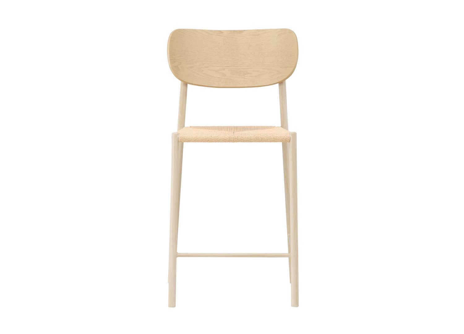 Vue détaillée du tabouret de bar Polly beige