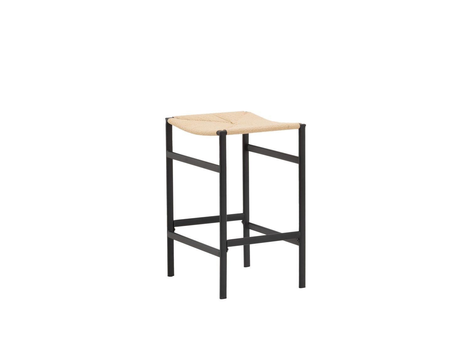 Vue produit du tabouret de bar Polly naturel