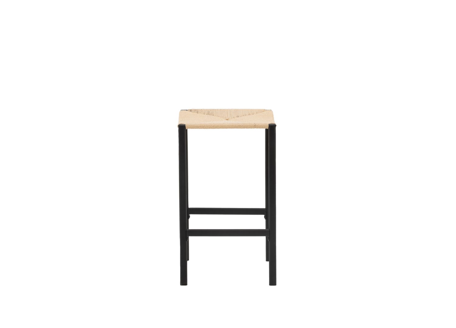 Détail du piètement et du repose-pieds du tabouret Polly