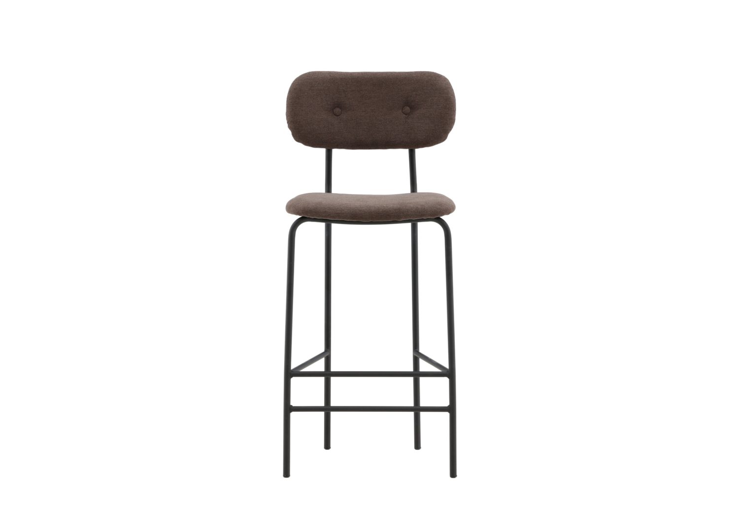 Vue détaillée du tabouret de bar Ralf marron
