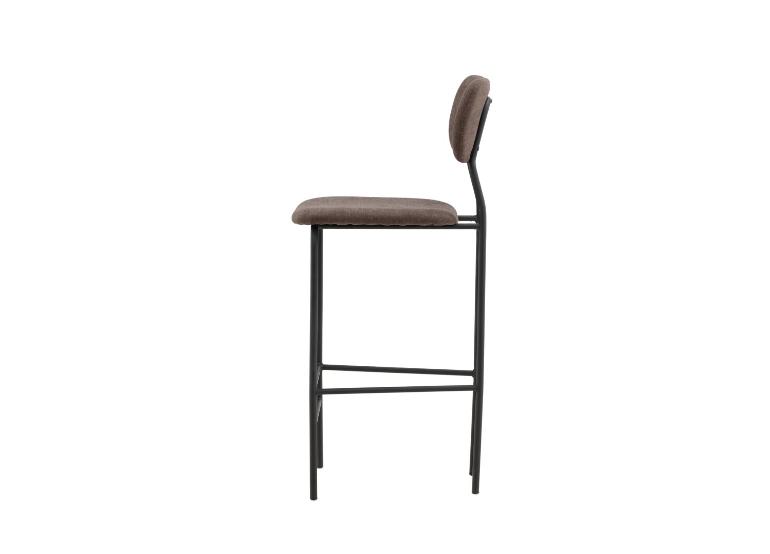 Détail du piètement et du repose-pieds du tabouret Ralf