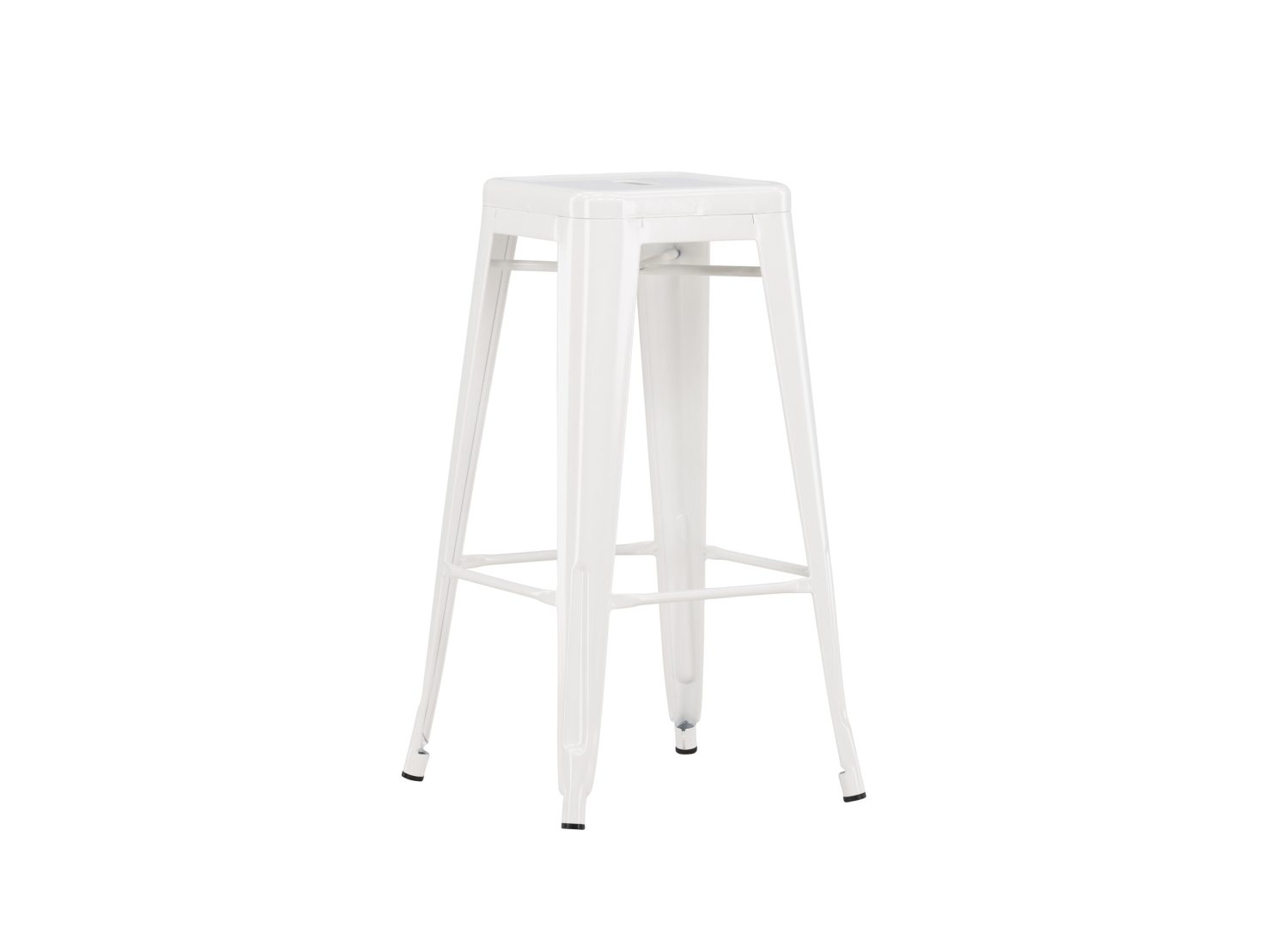 Détail de l'assise du tabouret de bar Tempe beige