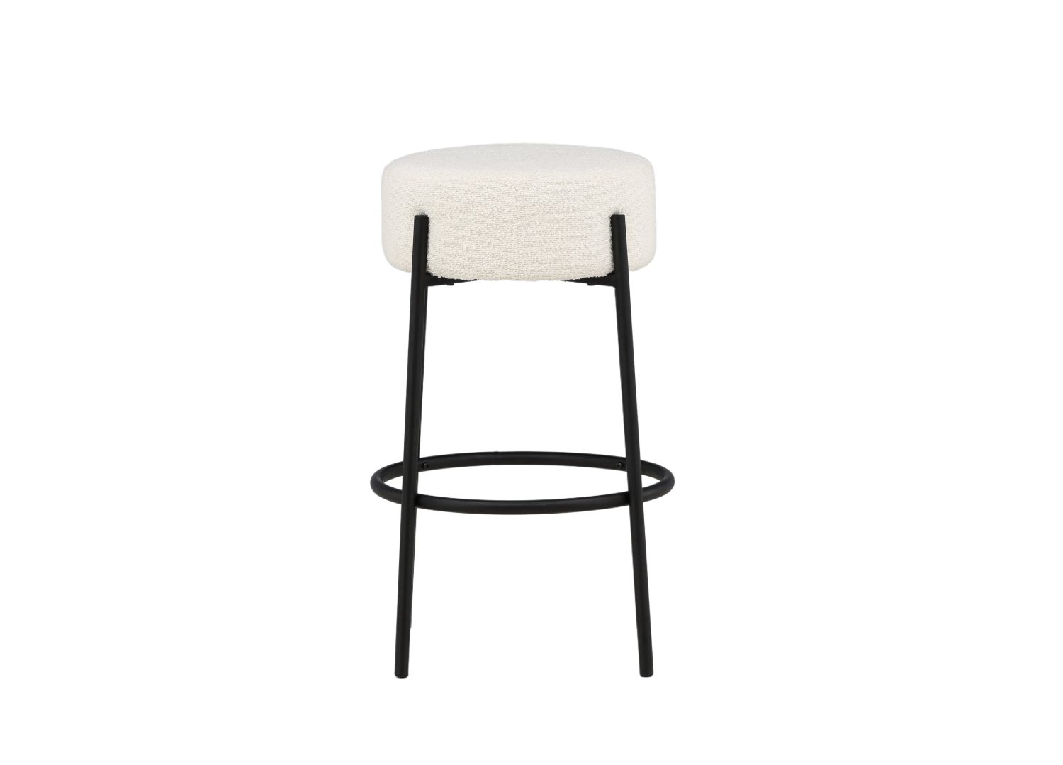 Vue produit du tabouret de bar Tucson blanc