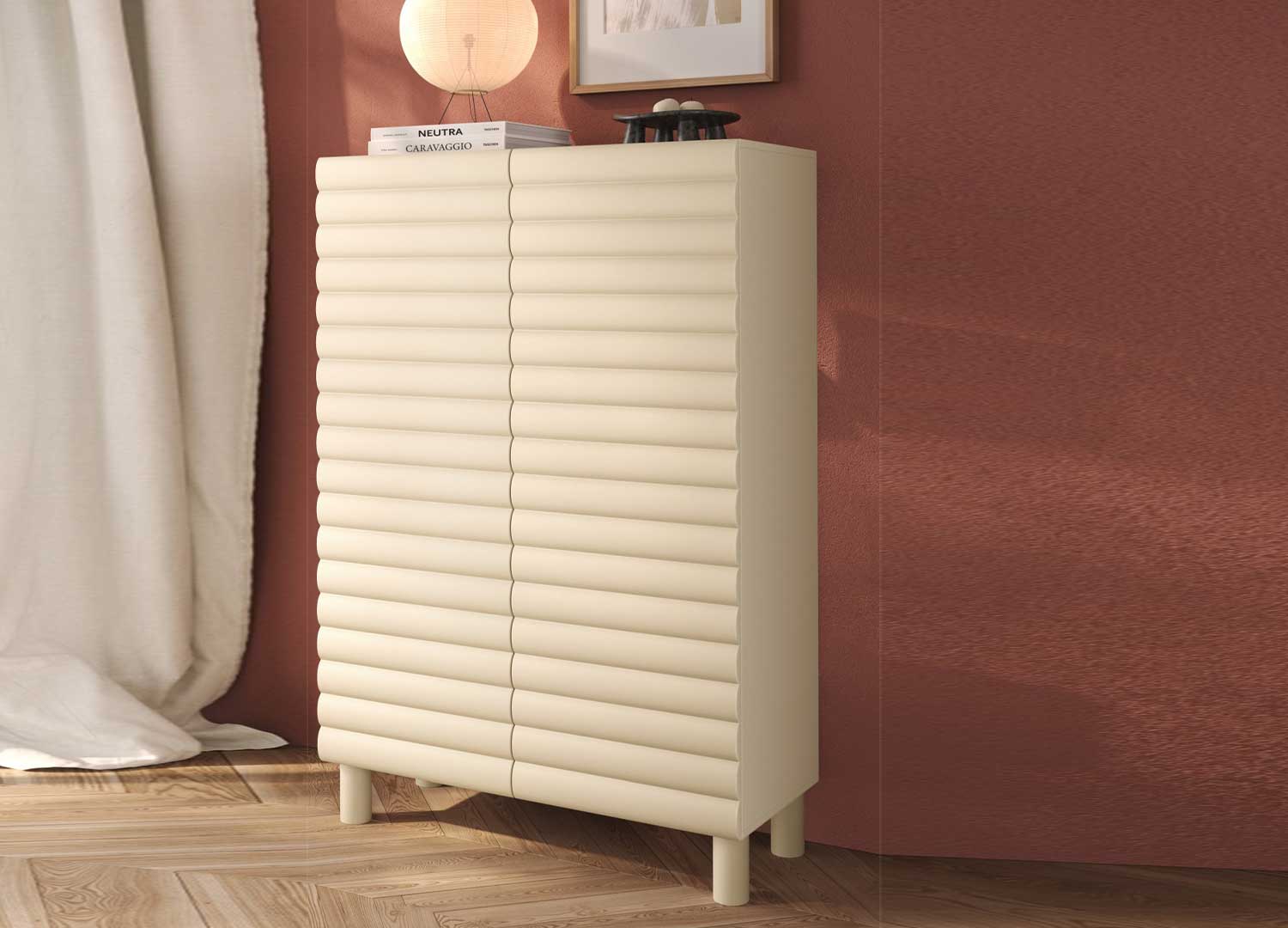 meuble de rangement avec étagères