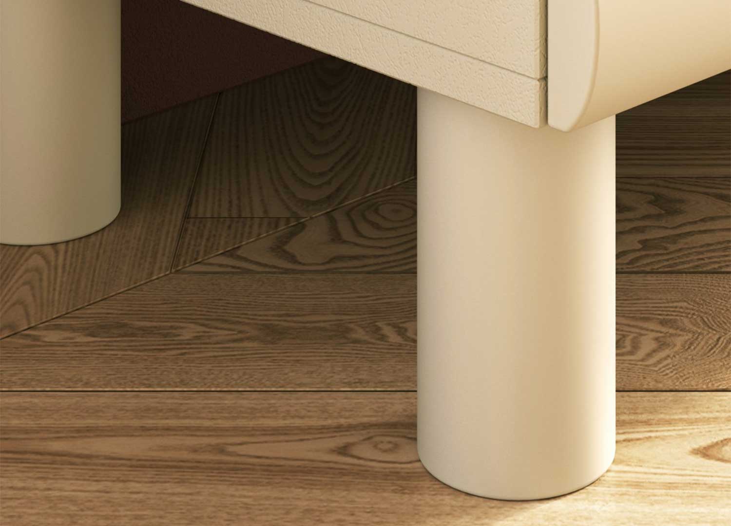 Buffet design 4 portes crème ALBA 202 cm – Image 6