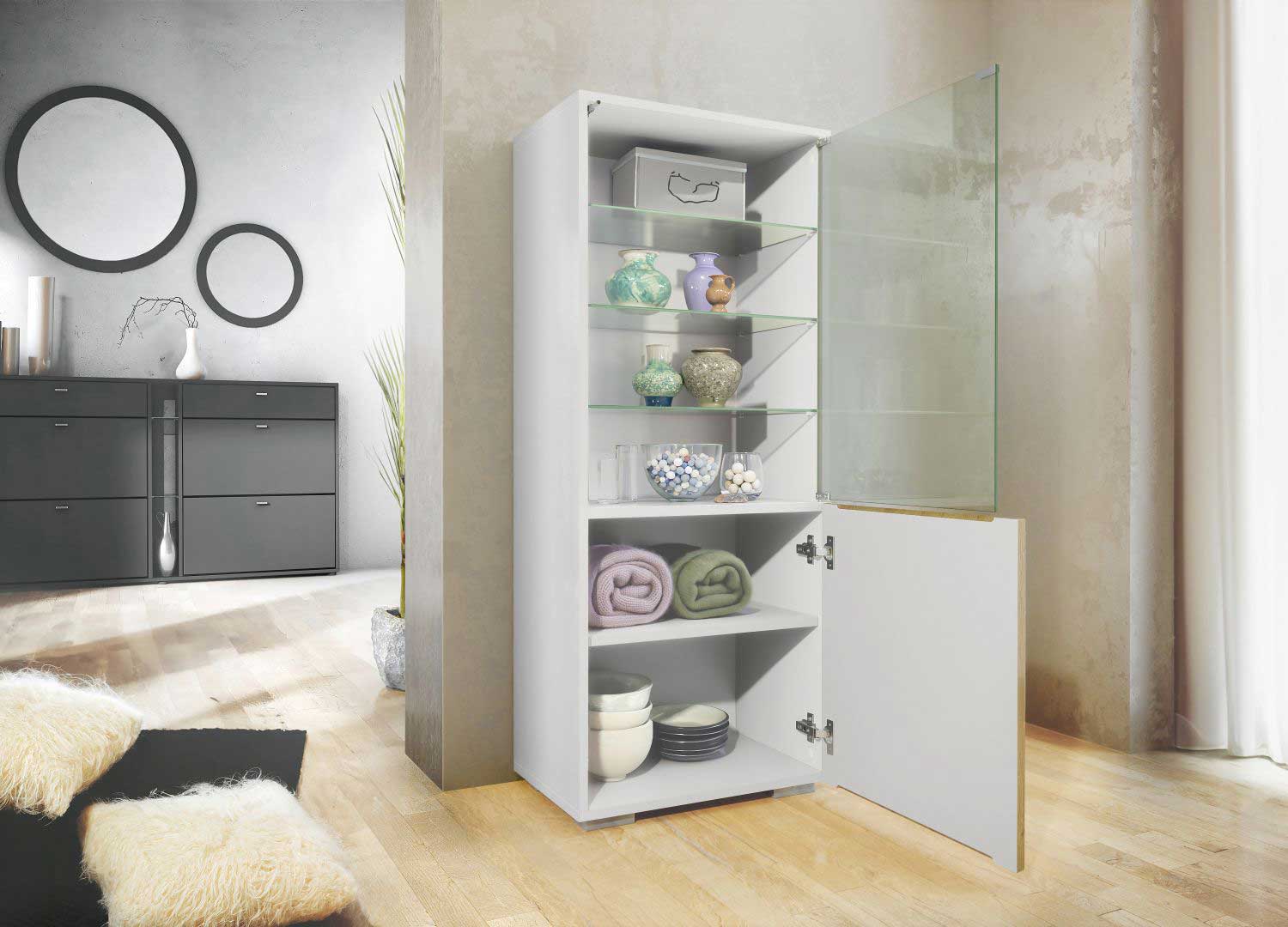 Vitrine NORIA 2 portes avec porte vitrée – Image 8