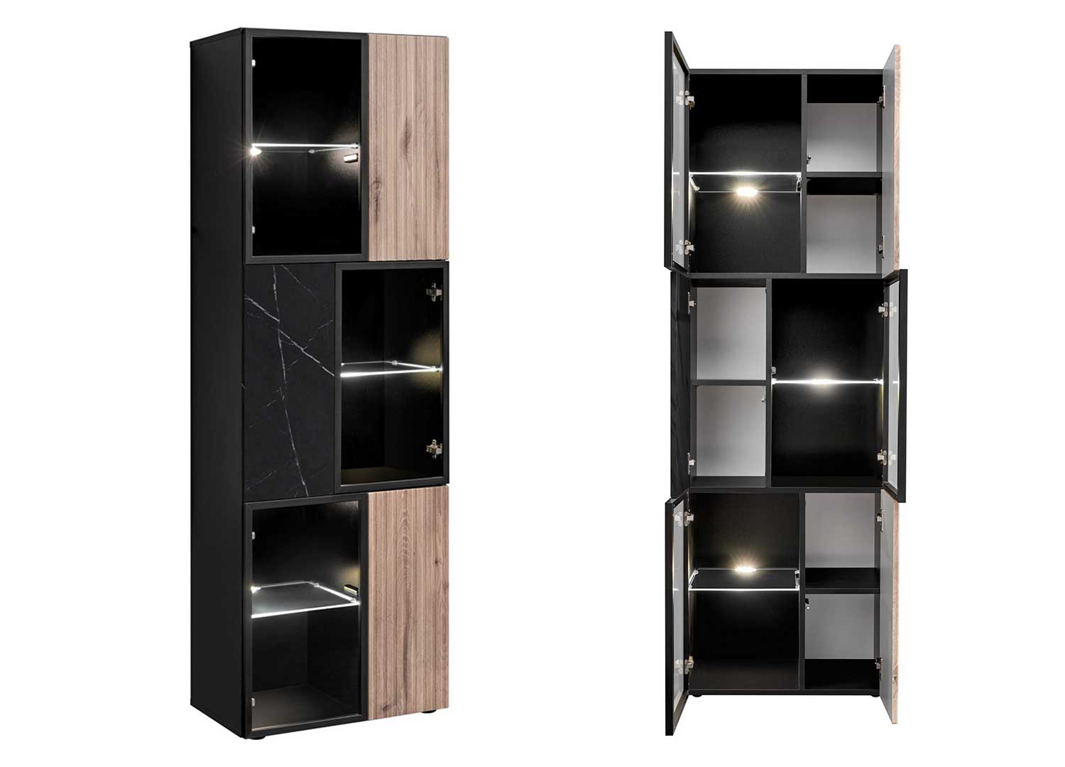 Grande vitrine de salon moderne