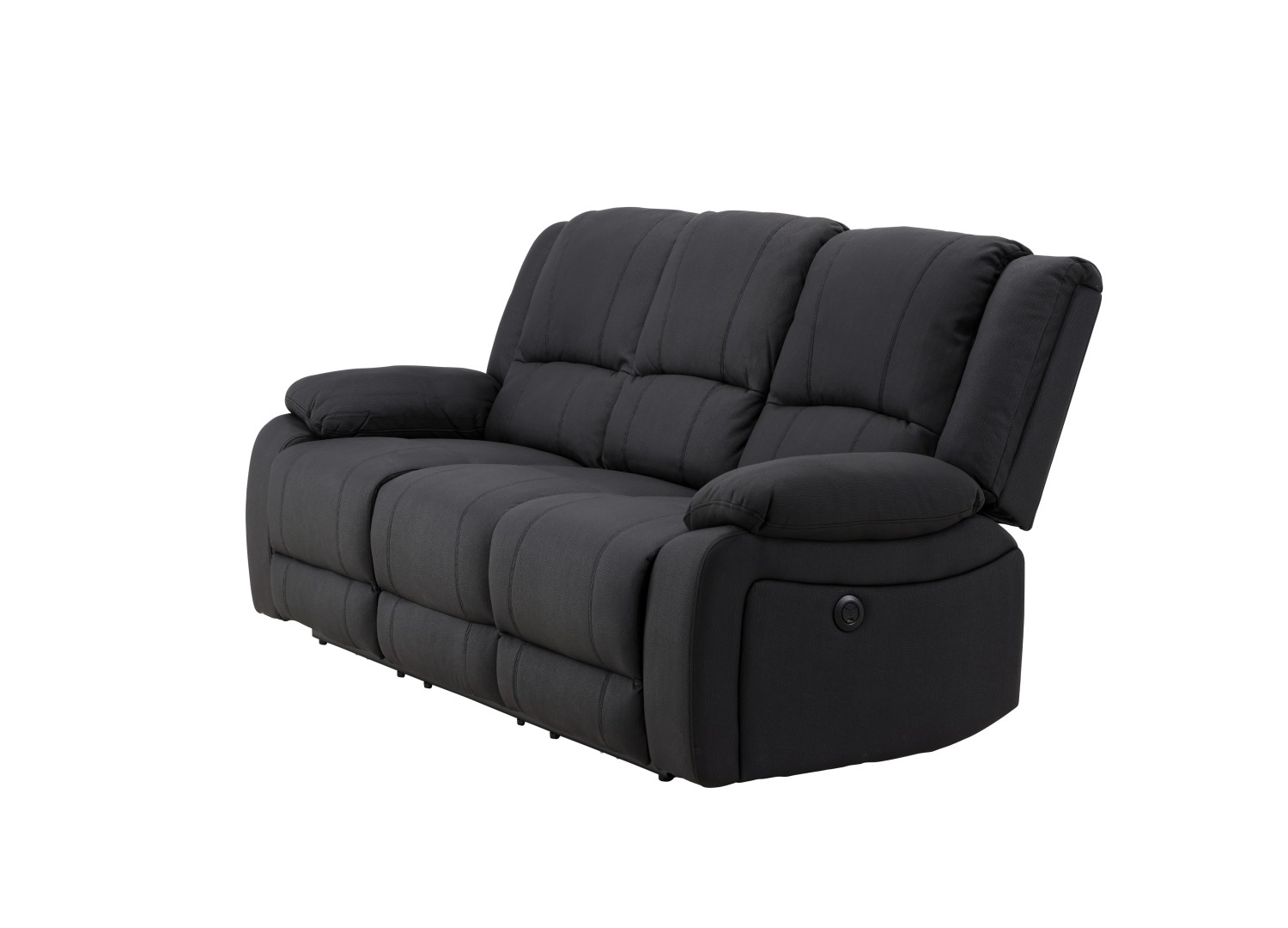 Canapé Singapore noir avec fonction relax - vue produit – vue 3