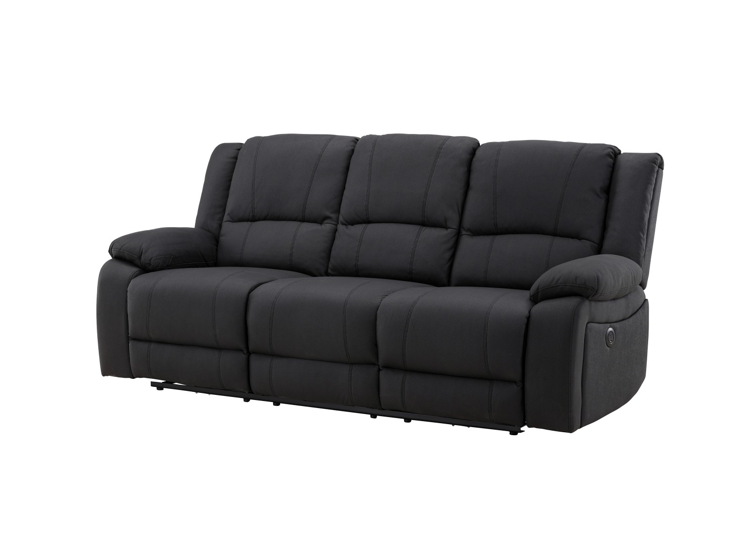 Canapé Singapore noir avec fonction relax - vue produit – vue 17