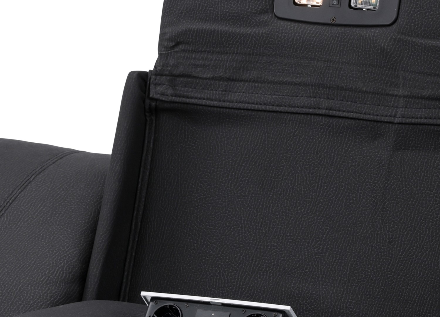 Canapé Singapore noir avec fonction relax - vue produit – vue 31