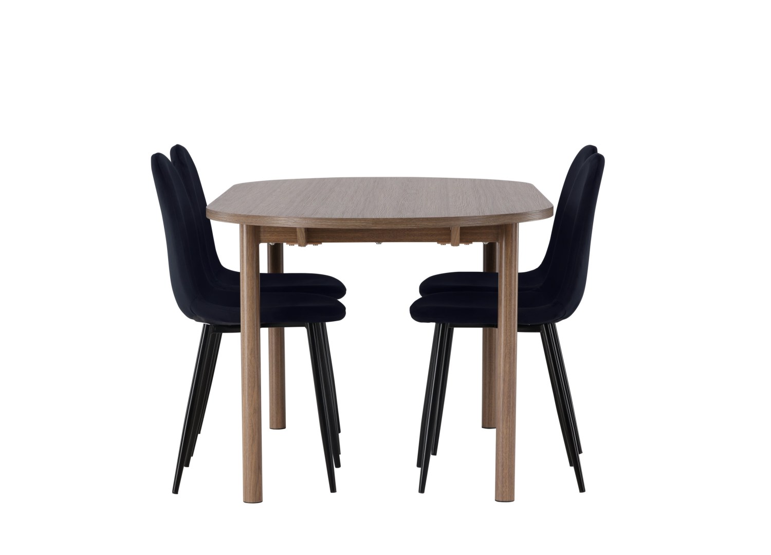 Détail produit de l’ensemble repas Andy et 4 chaises Polar