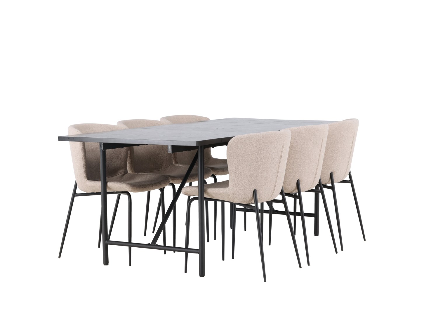Ensemble table et chaises Astrid Modesto vue produit 3