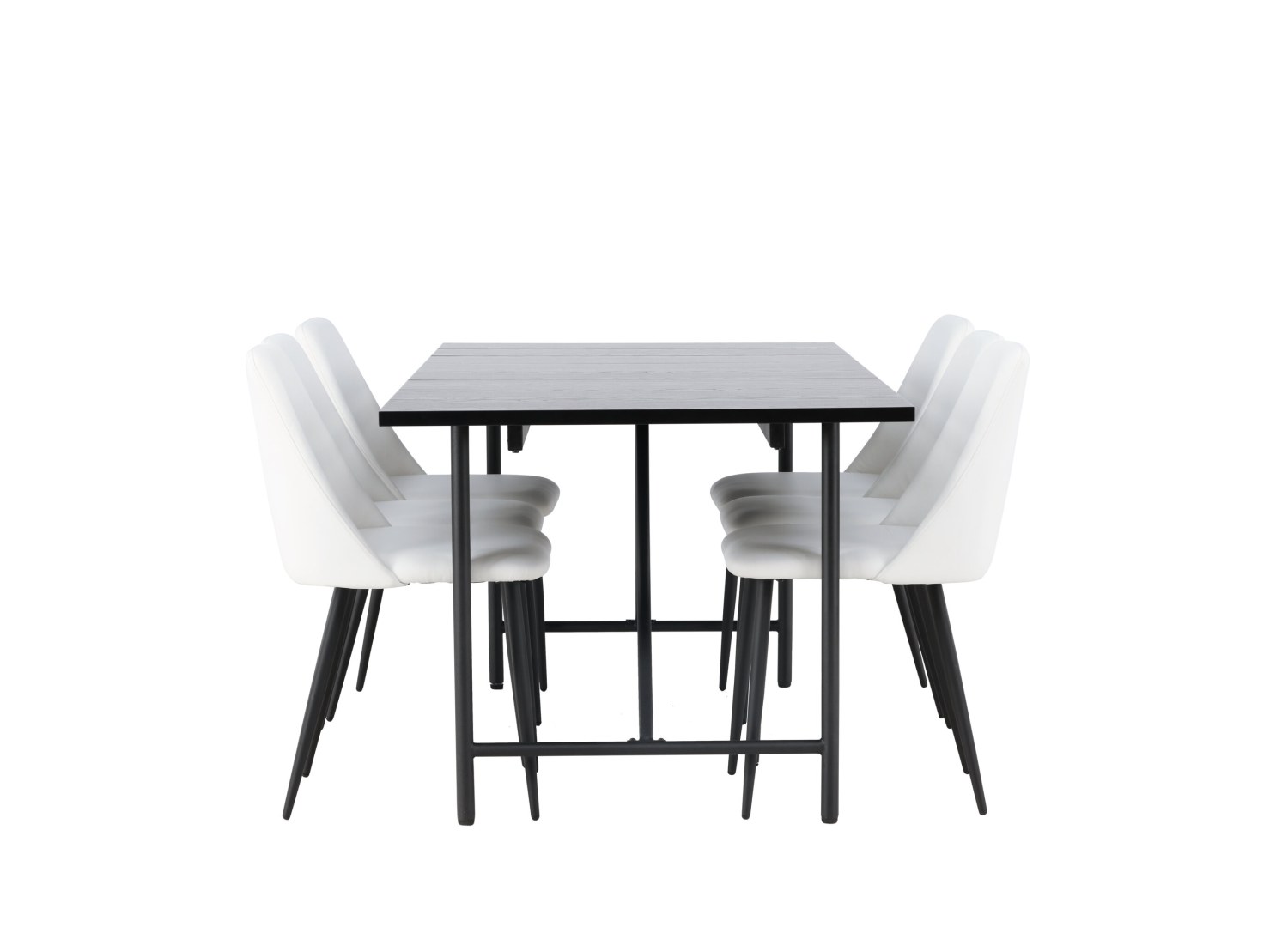 Détail produit de l’ensemble repas Astrid et 6 chaises Night