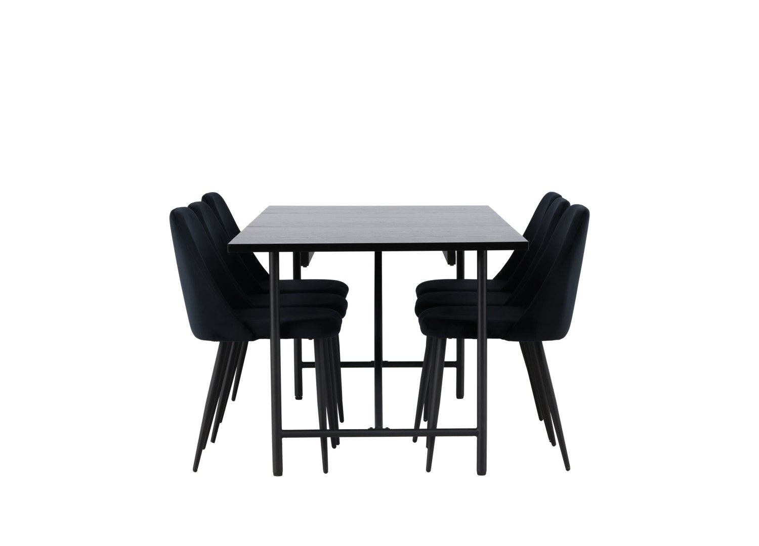 Détail produit de l’ensemble repas Astrid et 6 chaises Night