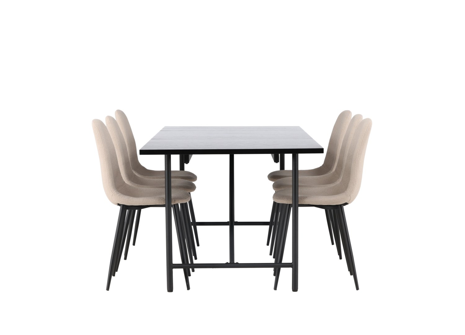 Détail produit de l’ensemble repas Astrid et 6 chaises Polar