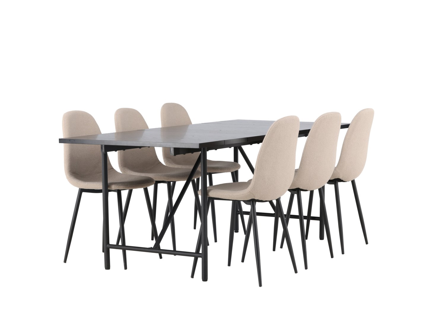 Ensemble table et chaises Astrid Polar vue produit 3