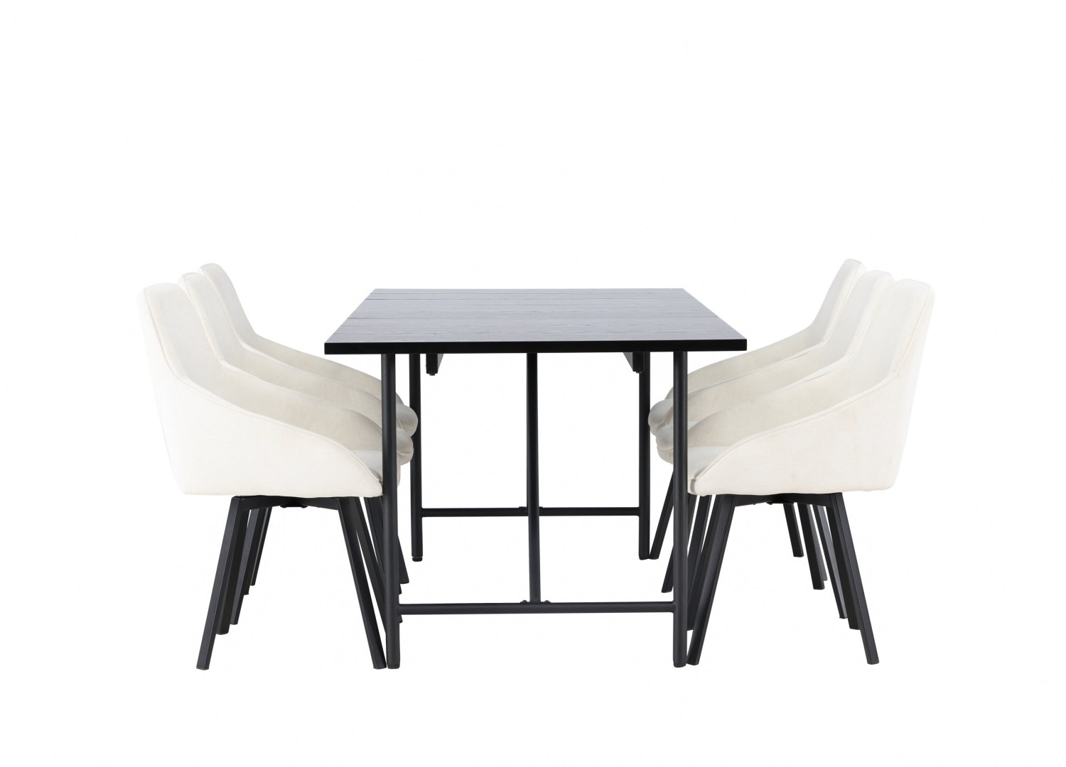 Détail produit de l’ensemble repas Astrid et 6 chaises Rosie