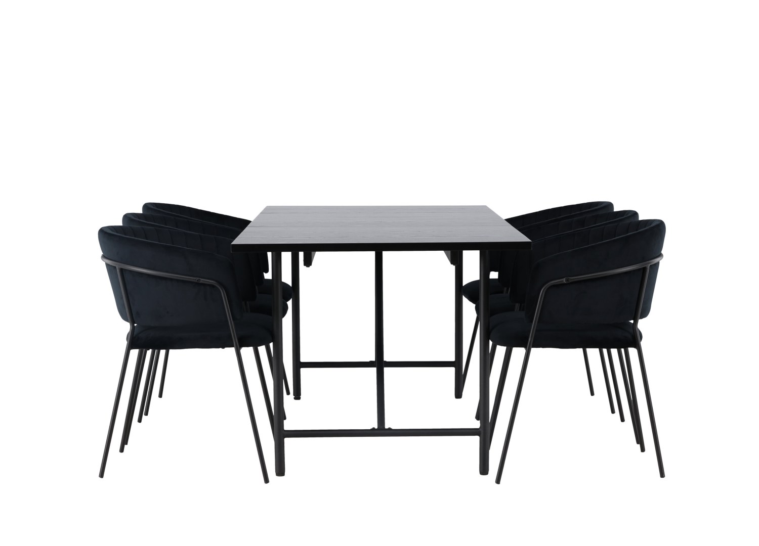 Détail produit de l’ensemble repas Astrid et 6 chaises Selma