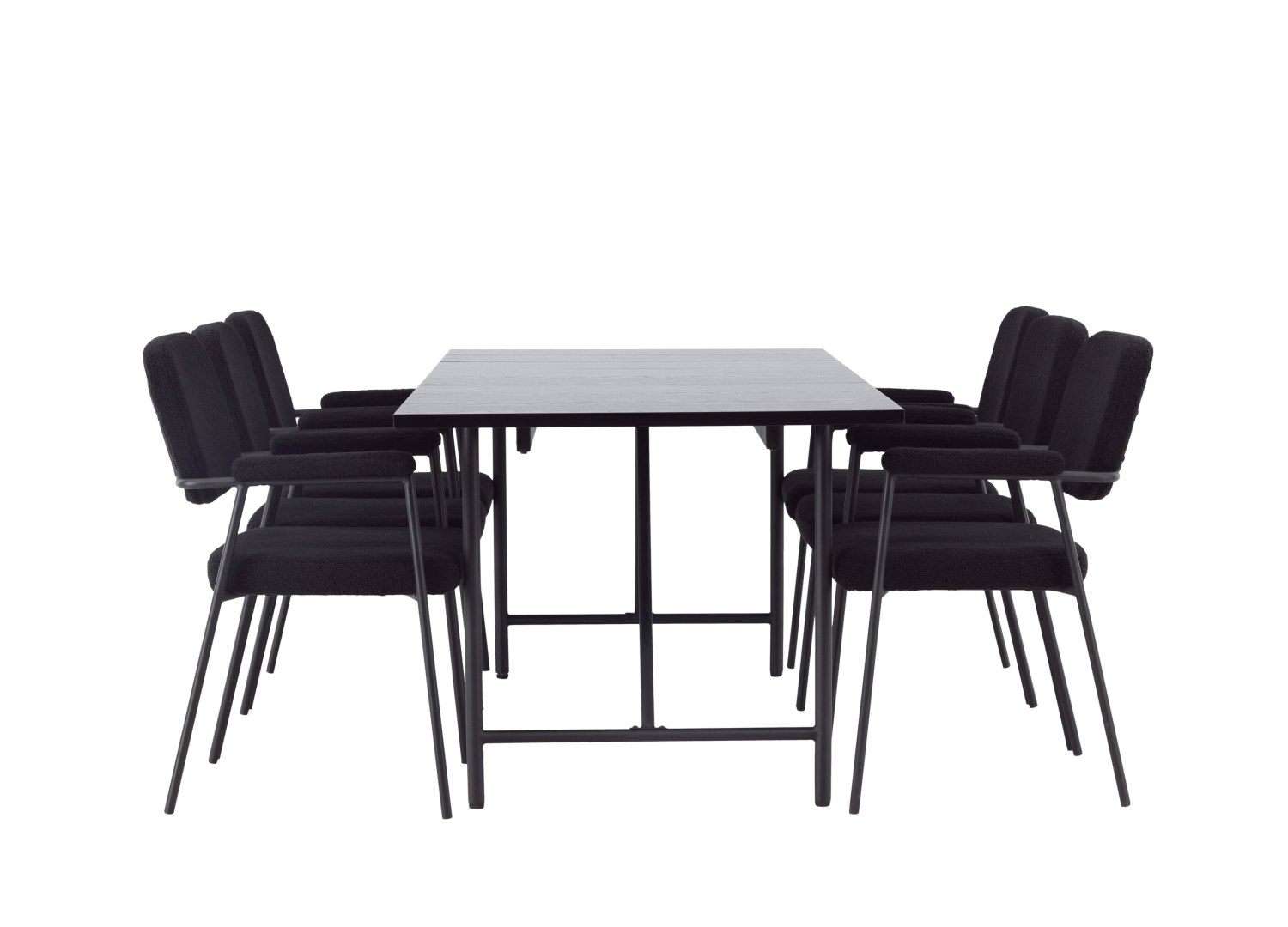 Détail produit de l’ensemble repas Astrid et 6 chaises Yesterday