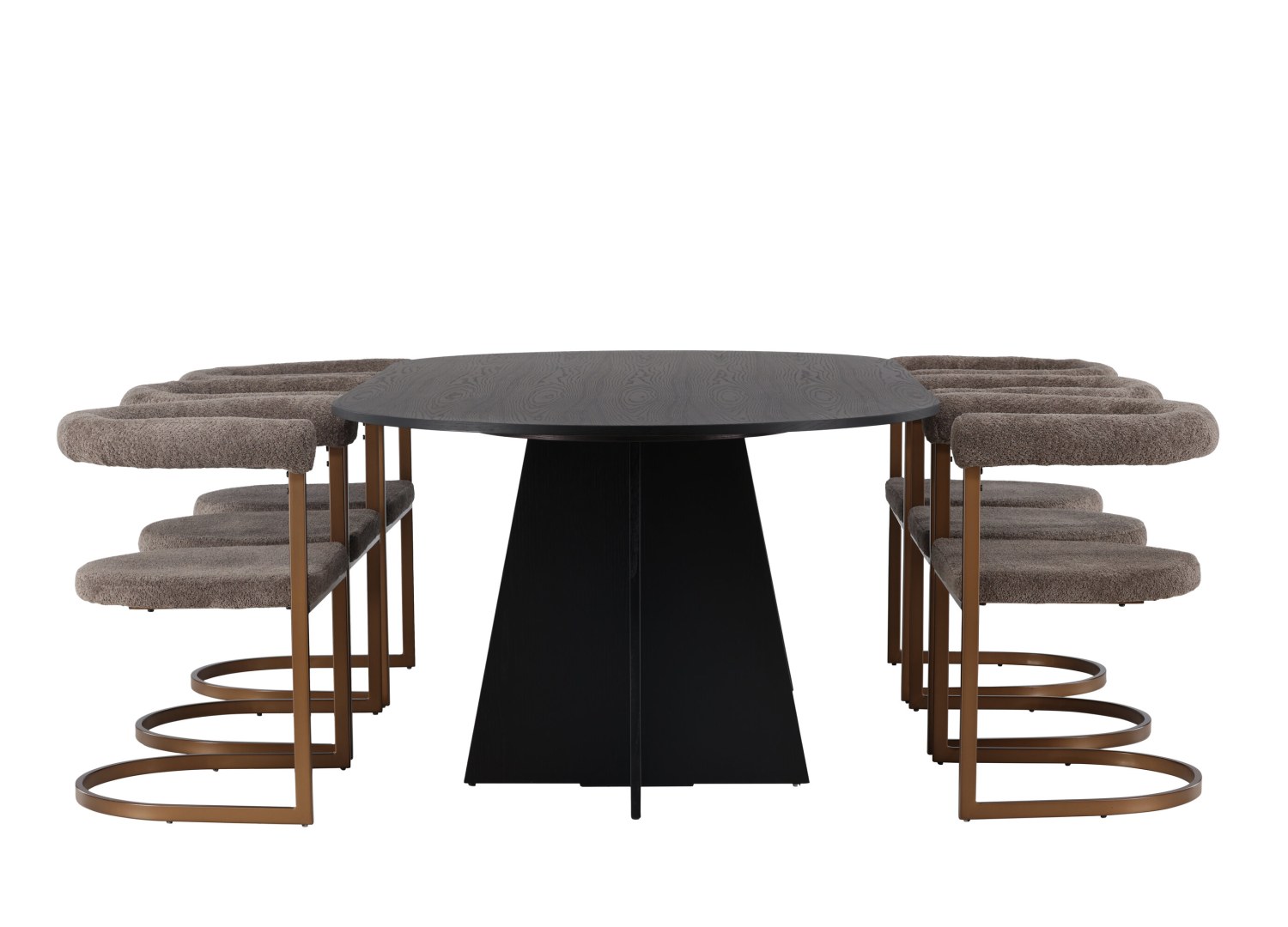Détail produit de l’ensemble repas Bootcut et 6 chaises Morning