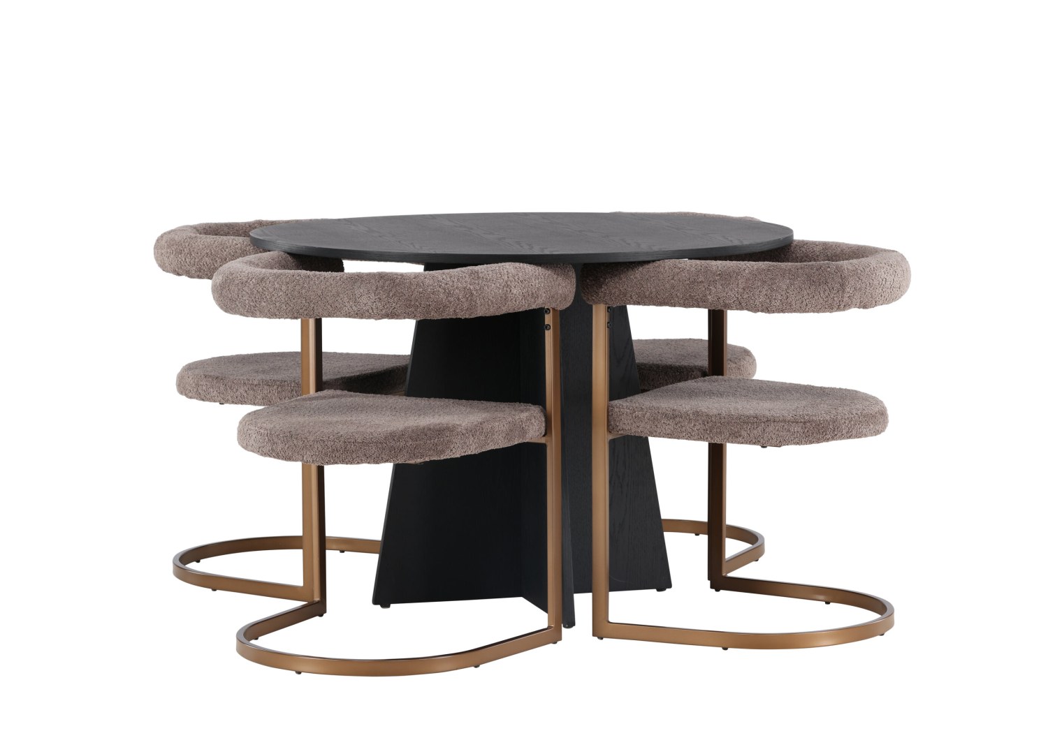 Détail produit de l’ensemble repas Bootcut et 4 chaises Morning