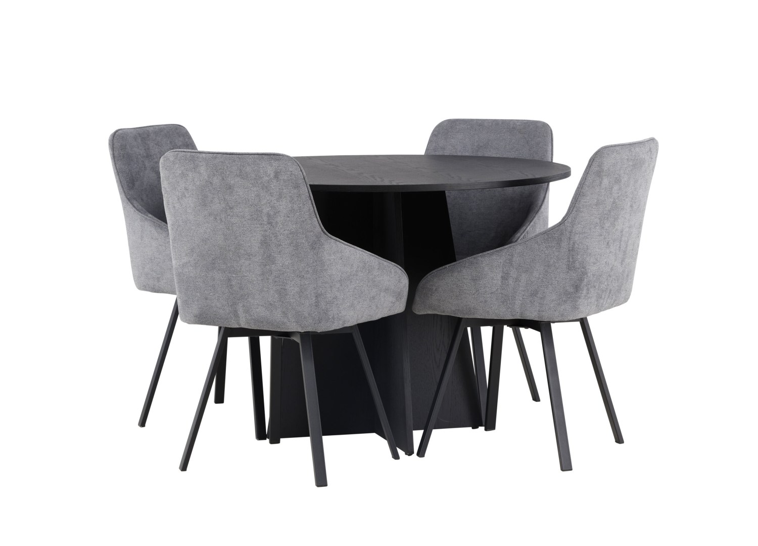 Détail produit de l’ensemble repas Bootcut et 4 chaises Rosie