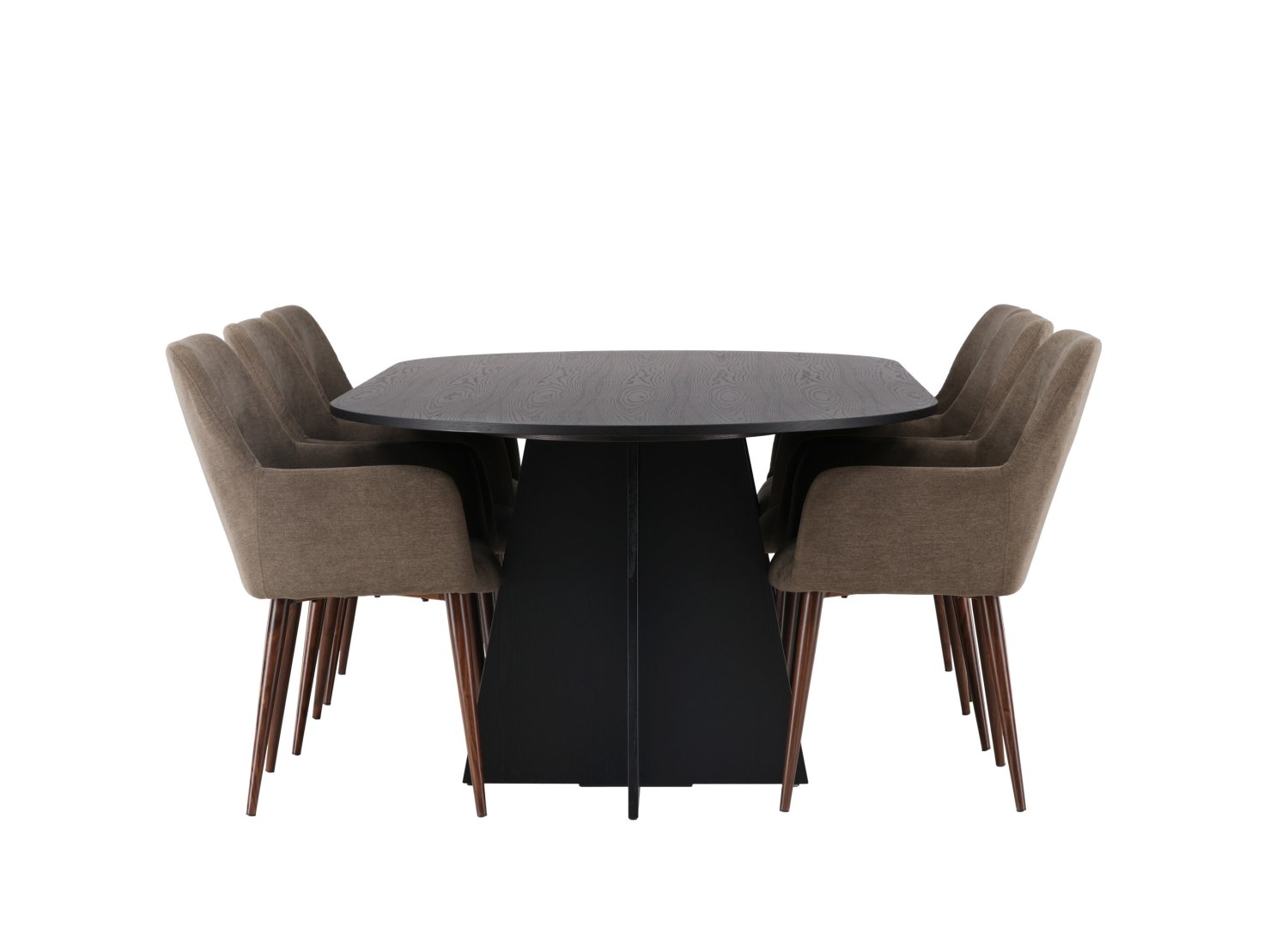 Détail produit de l’ensemble repas Bootcut et 6 chaises Tomorrow
