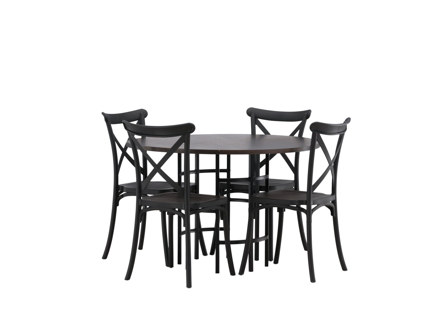 Détail produit de l’ensemble repas Copenhagen et 4 chaises Crosett