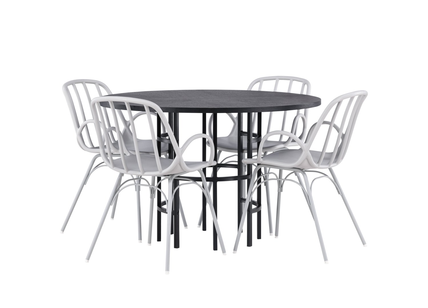 Détail produit de l’ensemble repas Copenhagen et 4 chaises Dyrön