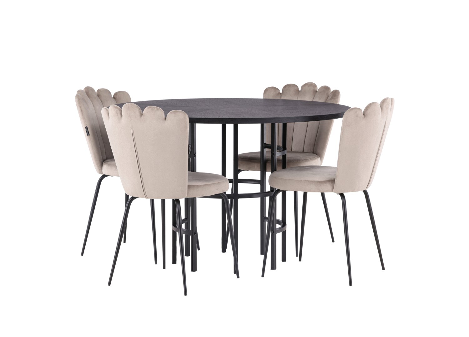 Détail produit de l’ensemble repas Copenhagen et 4 chaises Limhamn