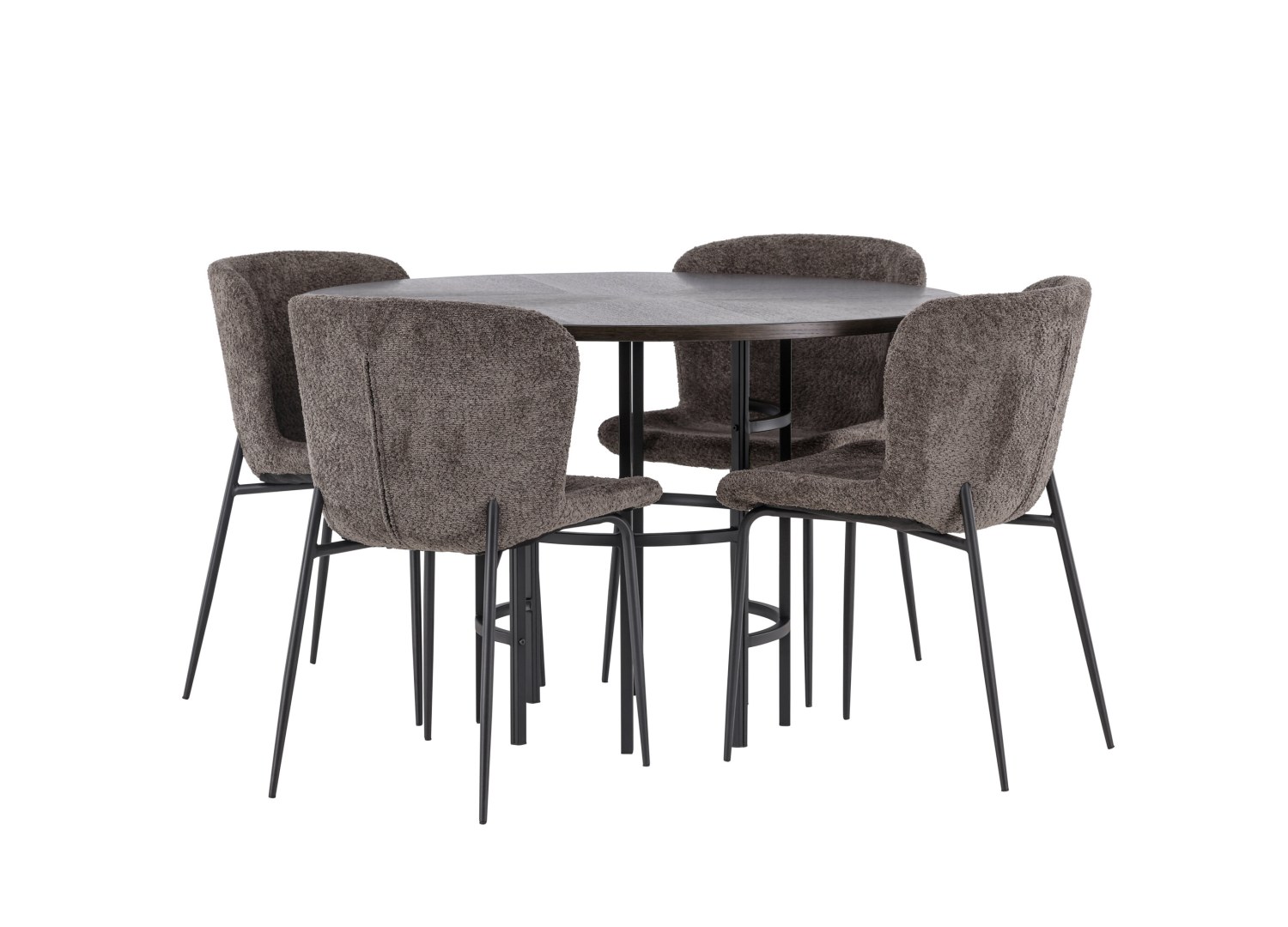 Détail produit de l’ensemble repas Copenhagen et 4 chaises Modesto