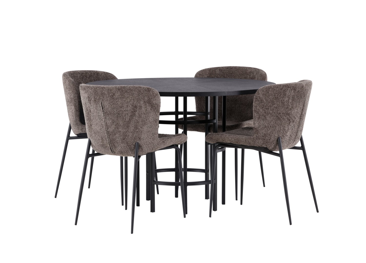 Détail produit de l’ensemble repas Copenhagen et 4 chaises Modesto