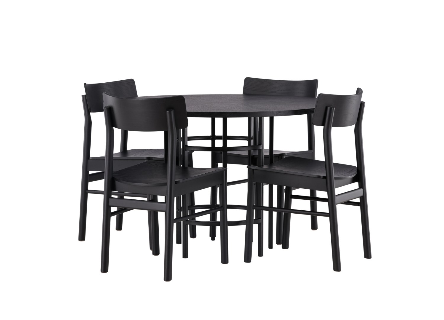 Détail produit de l’ensemble repas Copenhagen et 4 chaises Montros