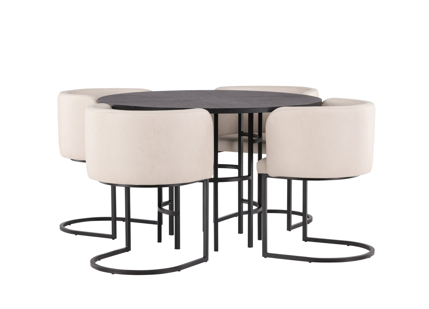 Détail produit de l’ensemble repas Copenhagen et 4 chaises Simrishamn
