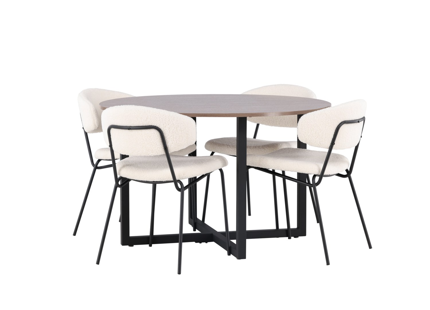 Détail produit de l’ensemble repas Durango et 4 chaises Chico