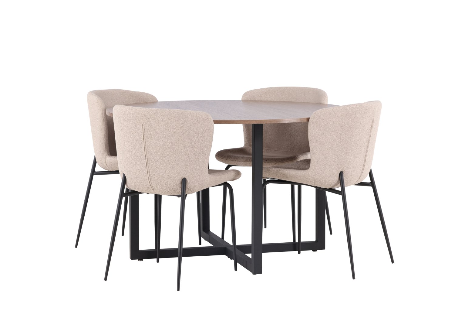 Détail produit de l’ensemble repas Durango et 4 chaises Modesto