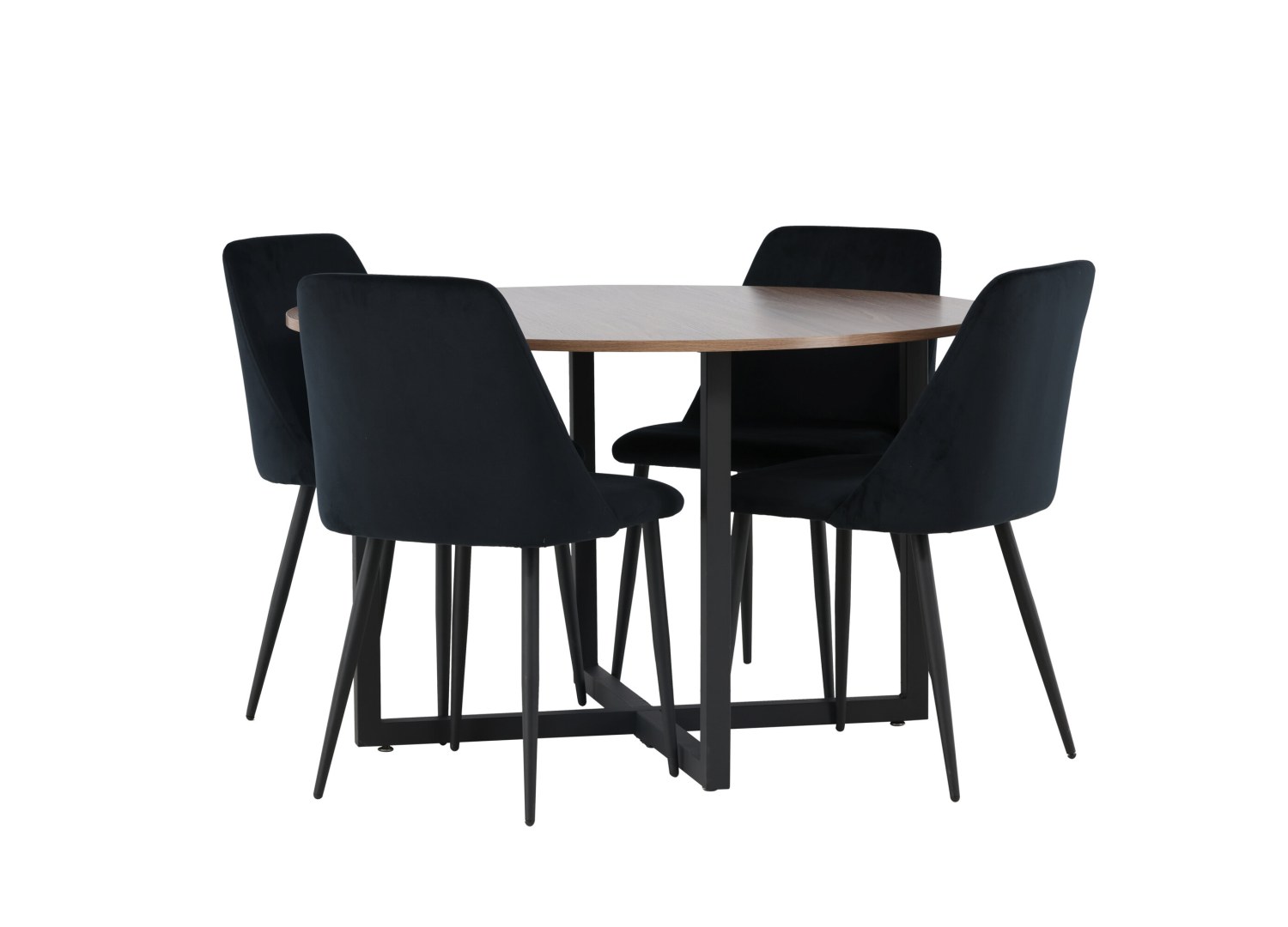 Détail produit de l’ensemble repas Durango et 4 chaises Night