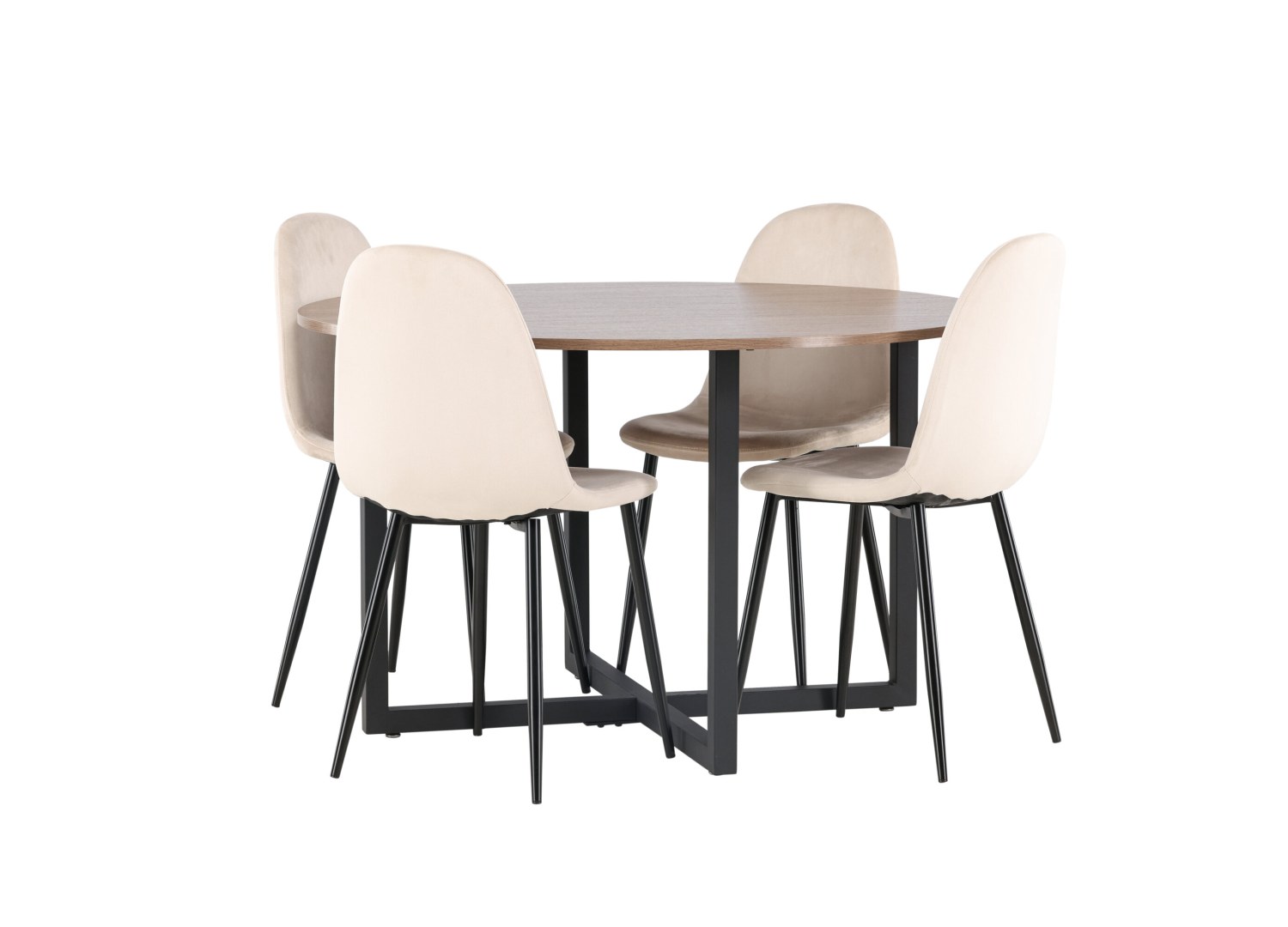 Détail produit de l’ensemble repas Durango et 4 chaises Polar